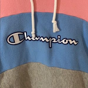champion tricolor hoodie